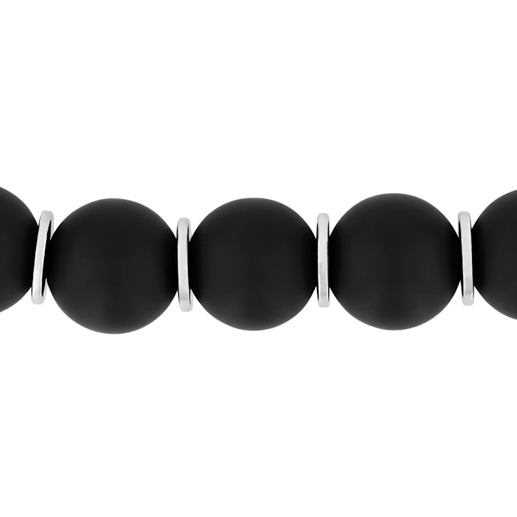 Stainless Steel Matte Tiger Eye Bead Bracelet