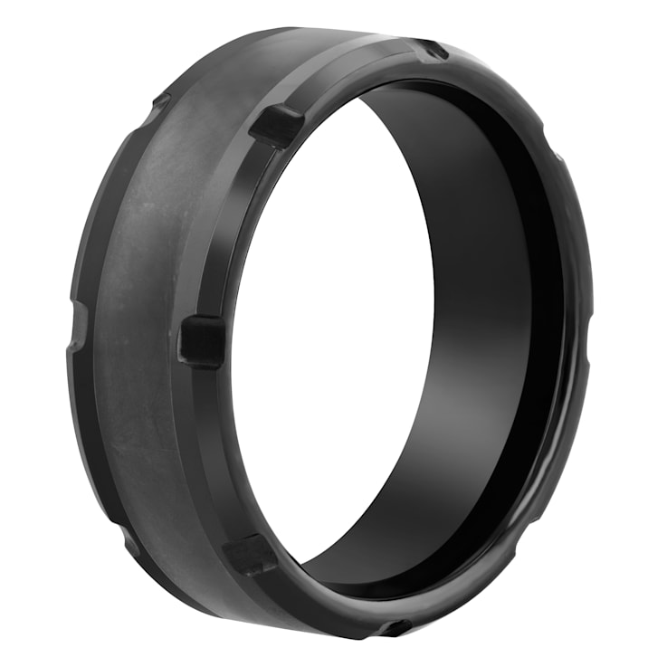 Tungsten Comfort™ Tungsten Black Ion Plated with Carbon Fiber Center Band