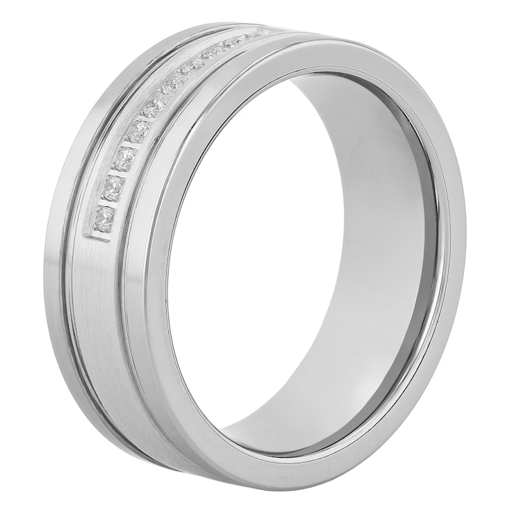 0.10CTW Diamond Tungsten Band
