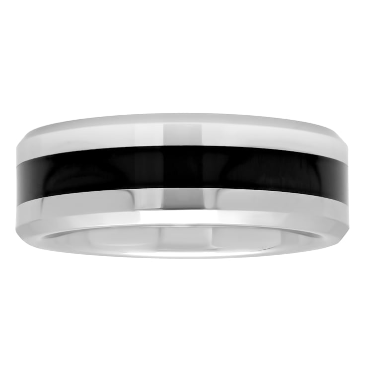 Tungsten Comfort™ Tungsten with Black Center Band