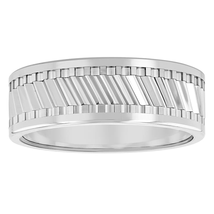 Tungsten Comfort™ 8MM Tungsten Grated Center Band
