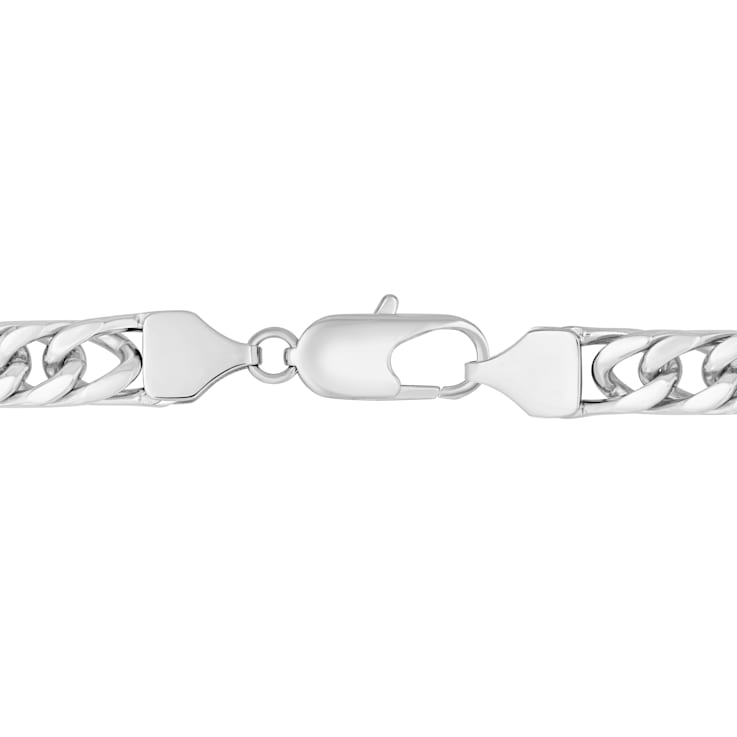 Stainless Steel Curb Link Chain Necklace and Bracelet Set