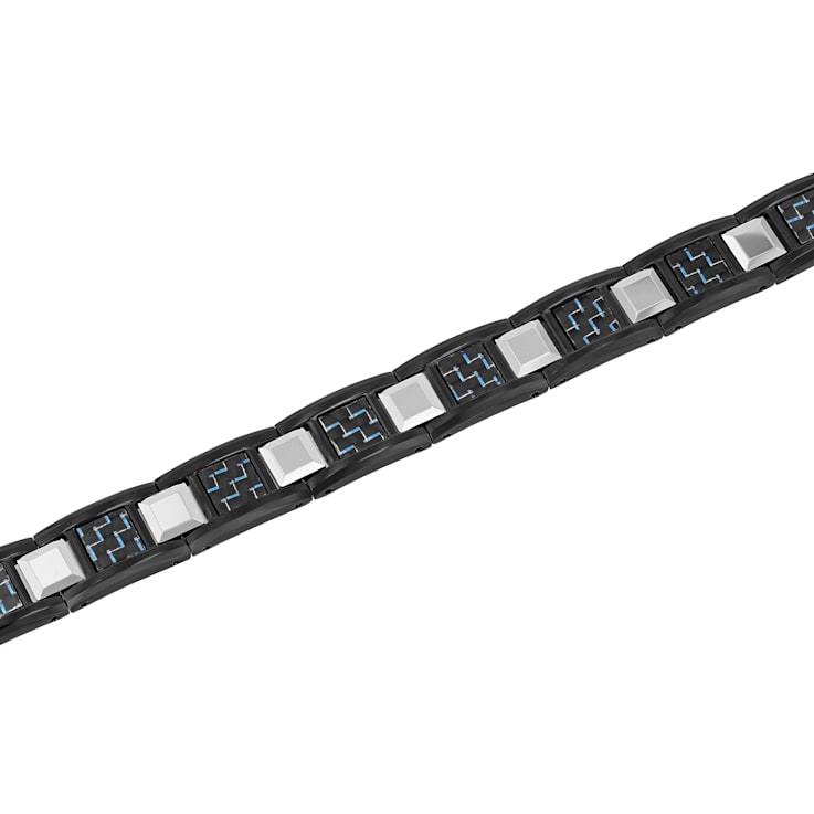Stainless Steel and Tungsten With Carbon Fiber Bracelet