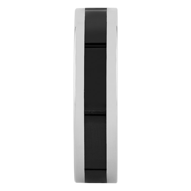 Tungsten Comfort™ Tungsten 6MM Black Ceramic Band