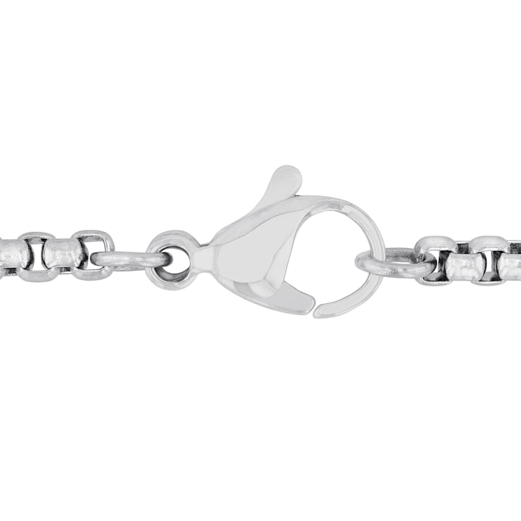 1/4CTW Diamond Stainless Steel Black Ion Plated Cross Pendant