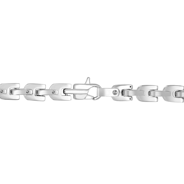 Stainless Steel Yellow Ion Plated Tag Chain Necklace
