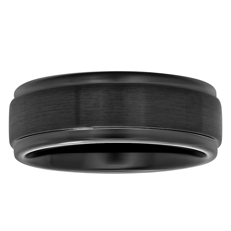 Tungsten Comfort™ Tungsten 8MM Black Ion Plated Band