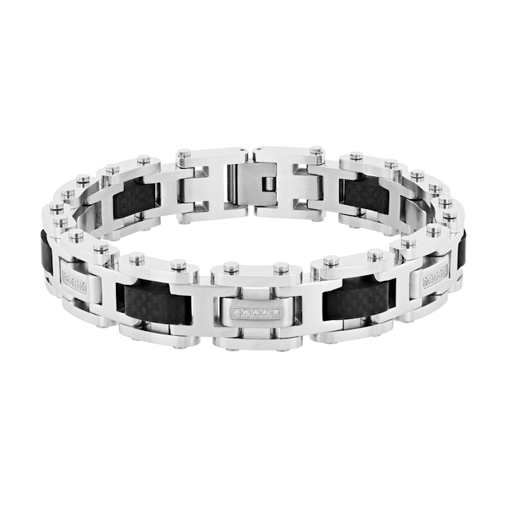 Forged carbon bracelet top