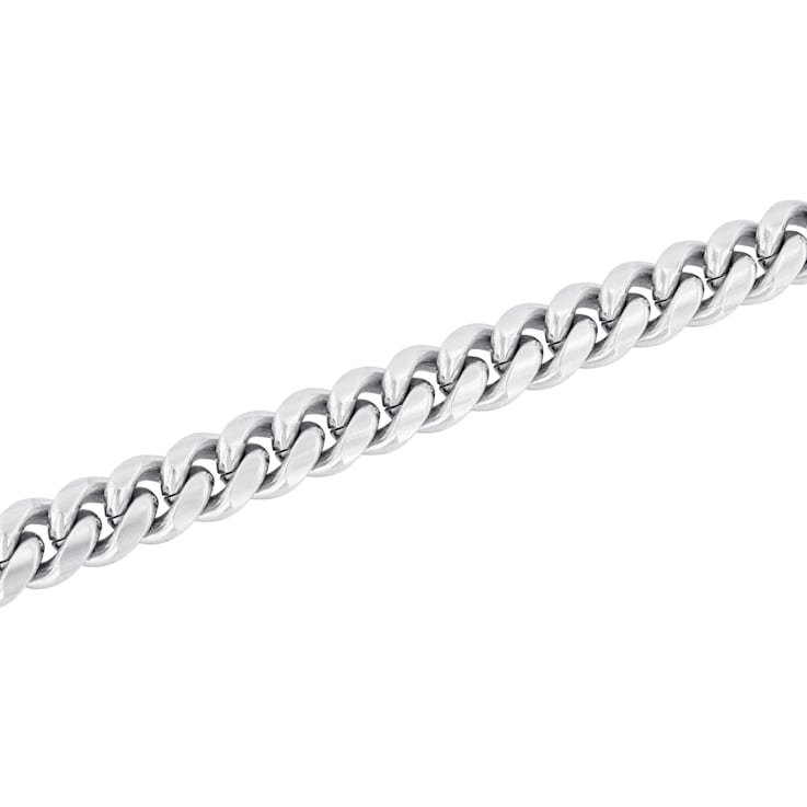 Stainless Steel Two-Sided Curb Link Chain Bracelet