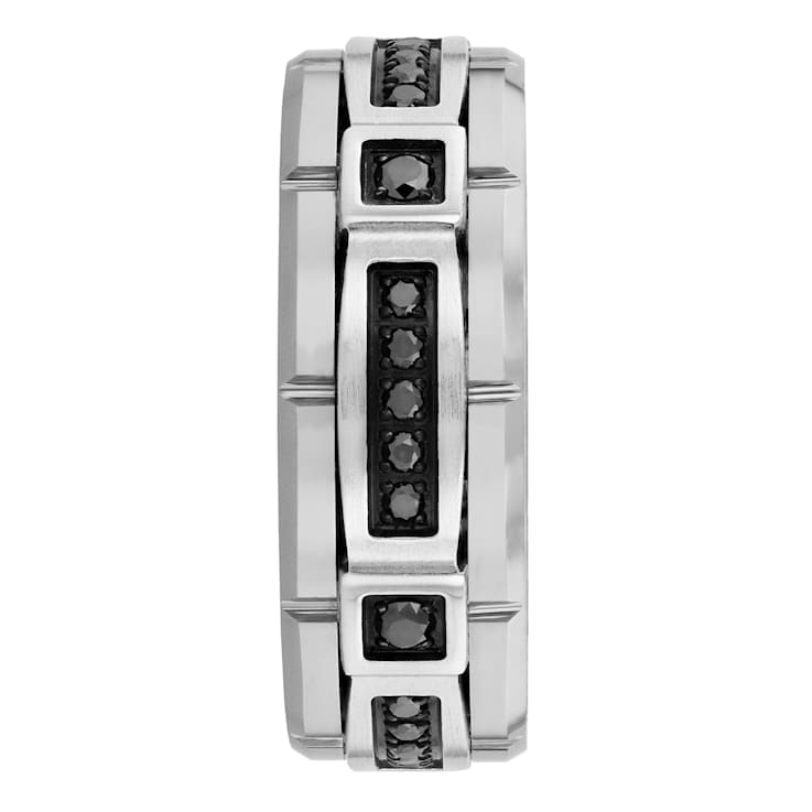 Tungsten Comfort™ 1/5CTW Black Diamond Tungsten Black Ion Plated Band