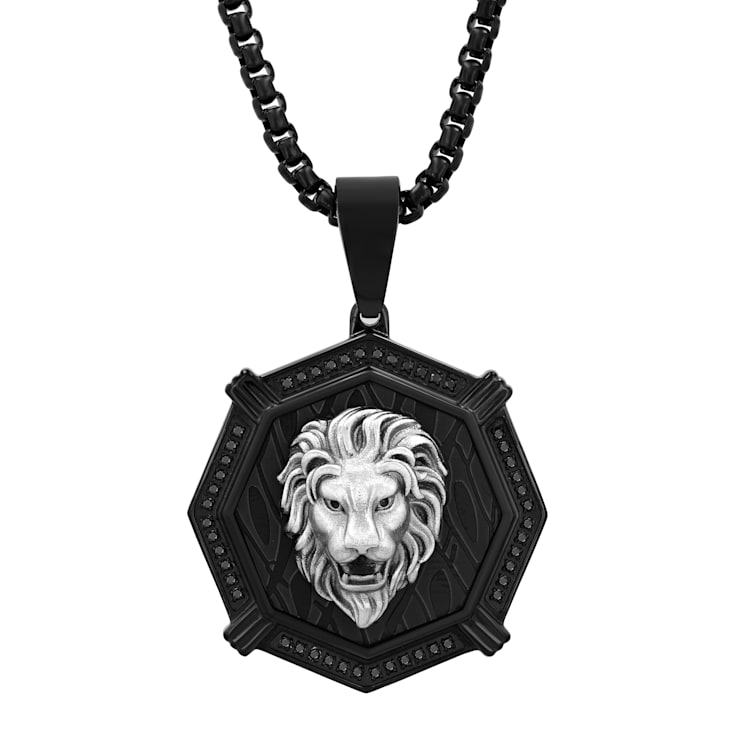 Black lion pendant cheap