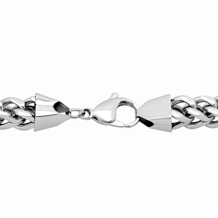 Stainless Steel Franco Chain Necklace & Bracelet Set