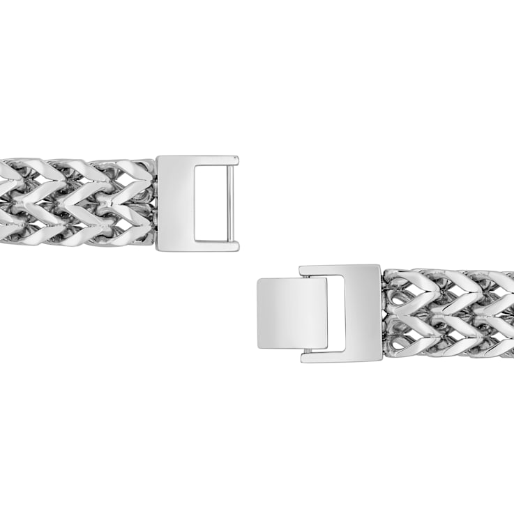 Stainless Steel Double Row Franco Bracelet
