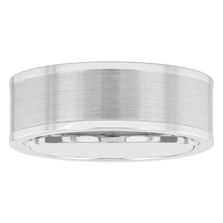 Tungsten Comfort™ Tungsten White Polished/Brushed Band