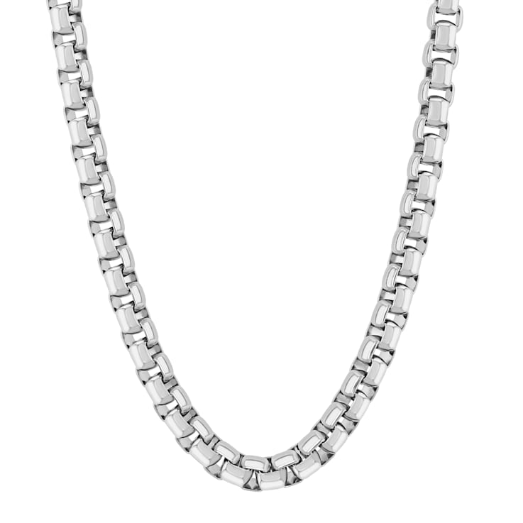 Stainless Steel 24 Inch Rounded Box Link Chain