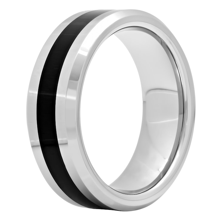 Tungsten Comfort™ Tungsten with Black Center Band