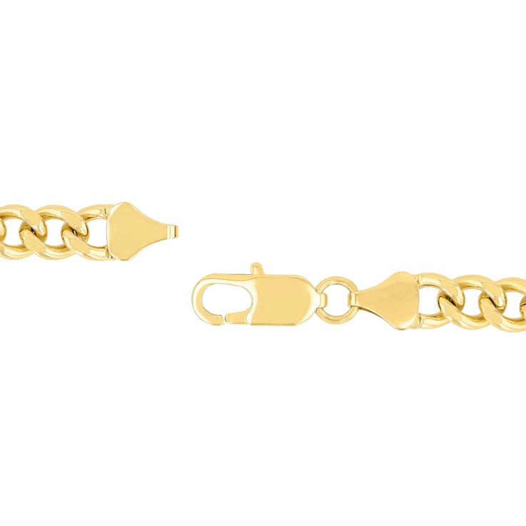 Stainless Steel Yellow Ion Plated Curb Bracelet