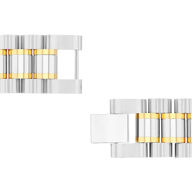 Stainless Steel Yellow Ion Plated Watch Link Bracelet