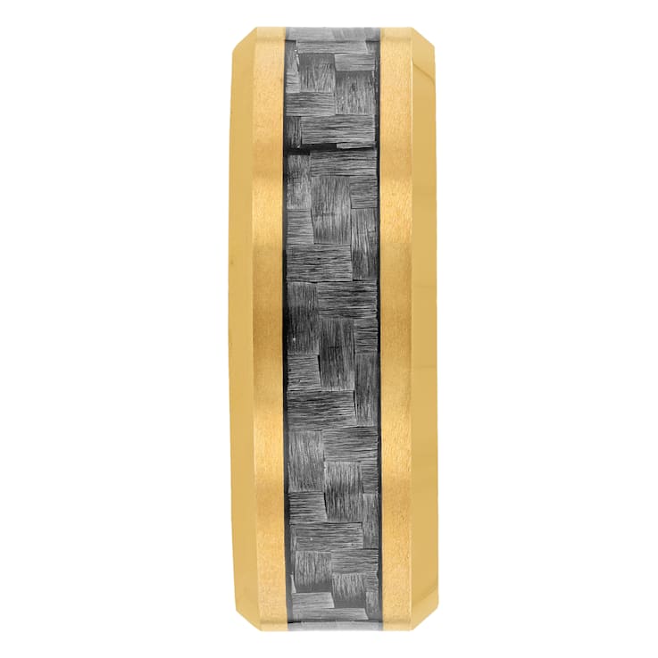 Tungsten Comfort™ Tungsten Yellow Ion Plated with Gray Carbon Fiber
Inlay Band