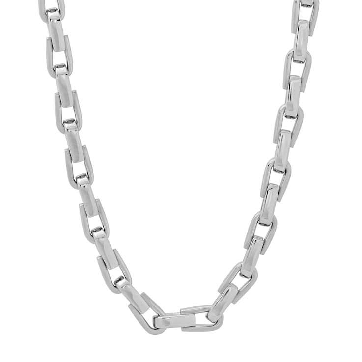 Stainless Steel 6MM Horse Shoe Link Chain Necklace