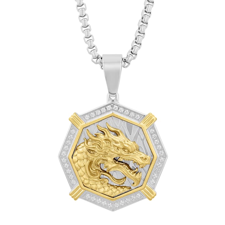 Stainless steel dragon pendant shop