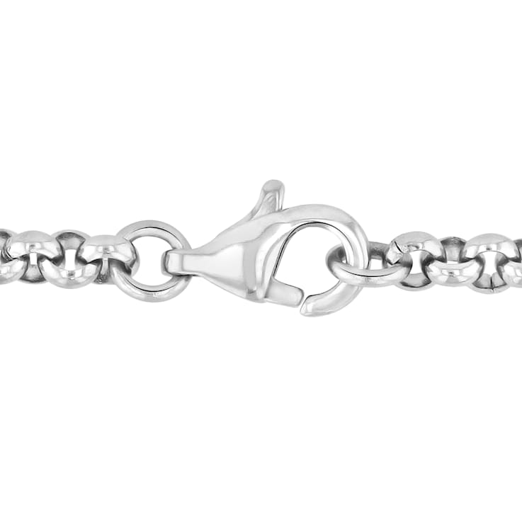 Two-tone Stainless Steel Cross Pendant