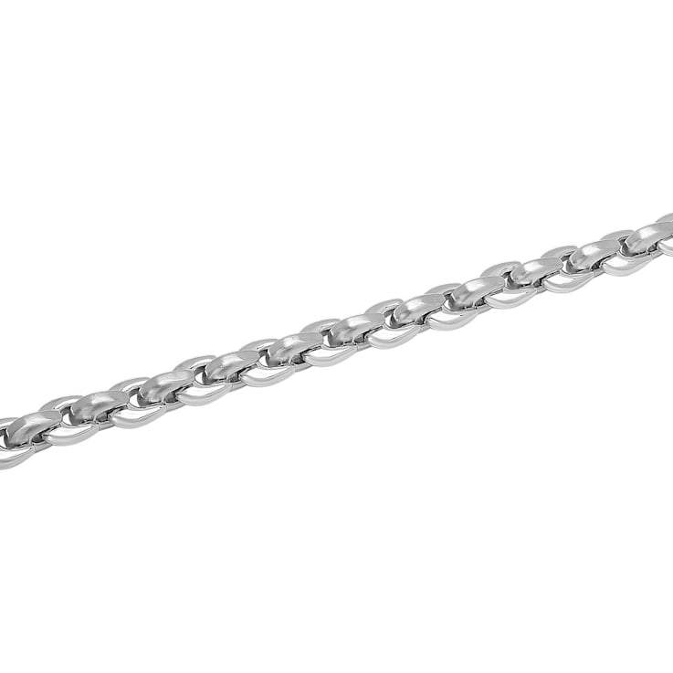 Stainless Steel Wishbone Link Bracelet