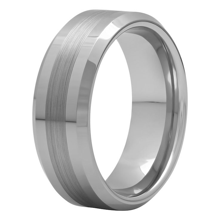 Tungsten Comfort™ Tungsten 8MM Satin Center Band