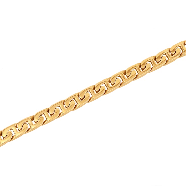 Stainless Steel Yellow Ion Plated Mariner Link Bracelet