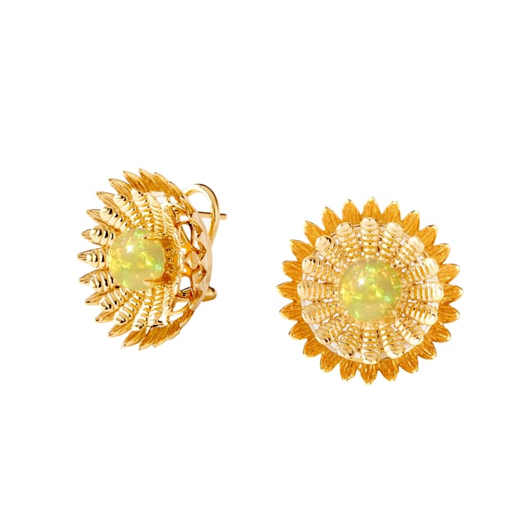 Jardin Sunflower Opal Earrings
