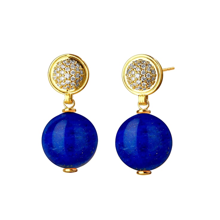Candy Lapis Lazuli and Diamond Earrings