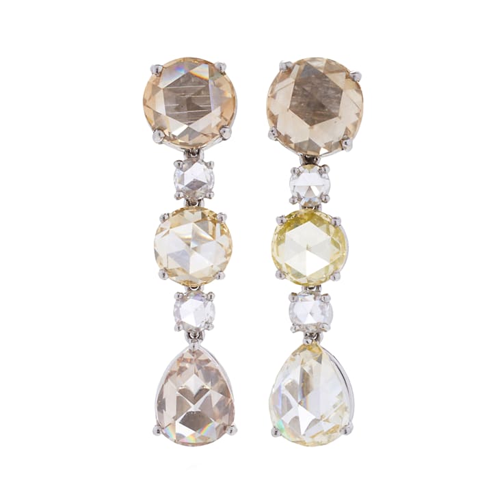 Multi-Colored Diamond Earrings
