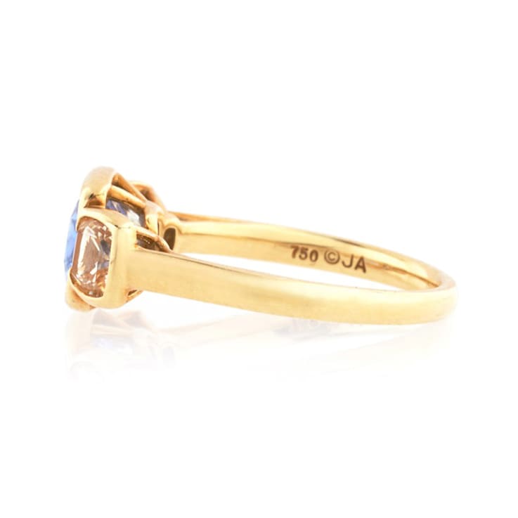 Blue & Yellow Sapphire Ring