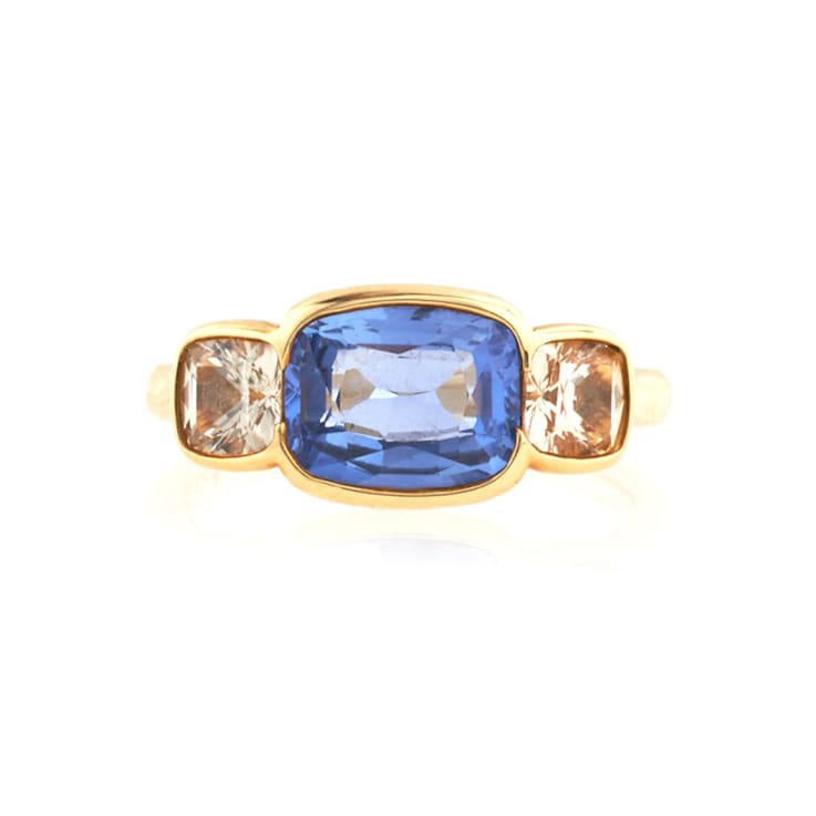 Blue & Yellow Sapphire Ring