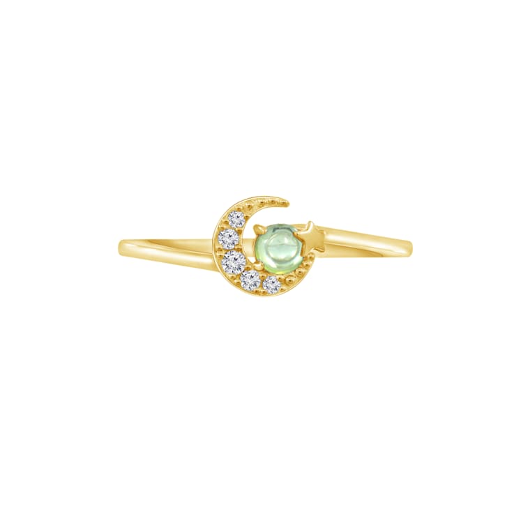 J'ADMIRE 14K Yellow Gold Over Sterling Silver Jupiter Ring