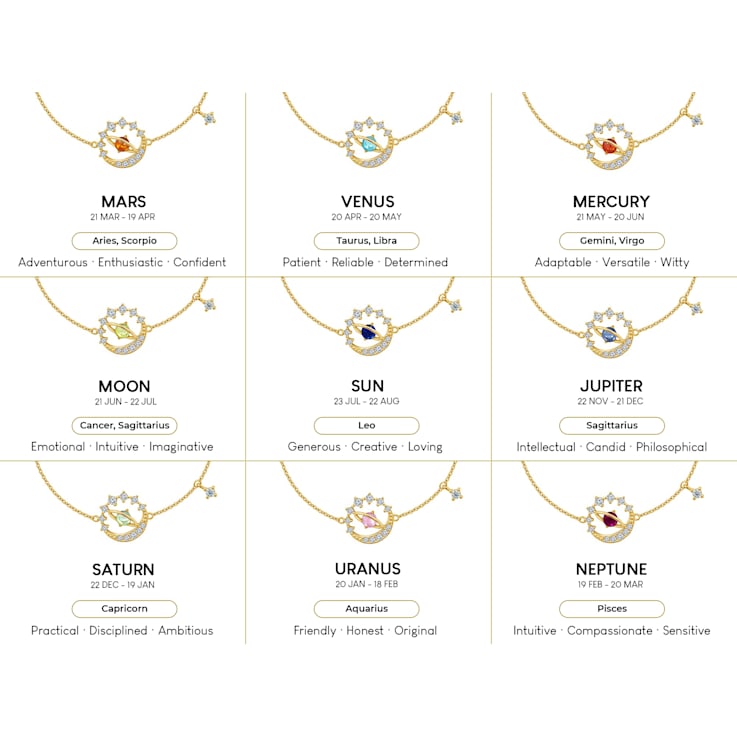 J'ADMIRE 14K Yellow Gold Over Sterling Silver Uranus Bracelet