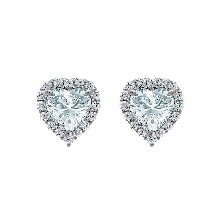 J'ADMIRE Heart Shaped Birthstone Stud Earrings