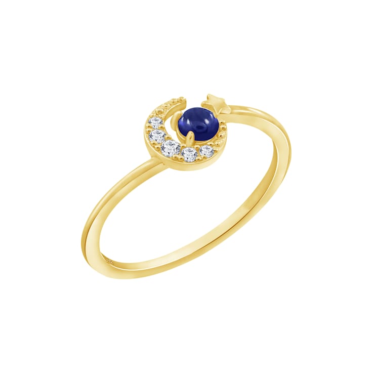 J'ADMIRE 14K Yellow Gold Over Sterling Silver Neptune Ring