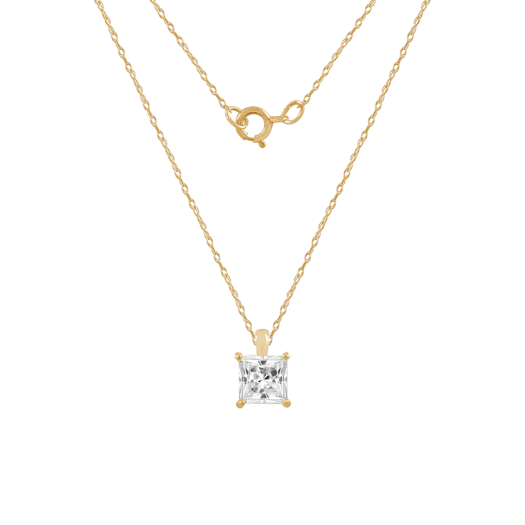【サイズ交換ＯＫ】 14K LUXGEM Yellow 1 | Necklace Pendant Cut Princess Gold ジャケット・アウター