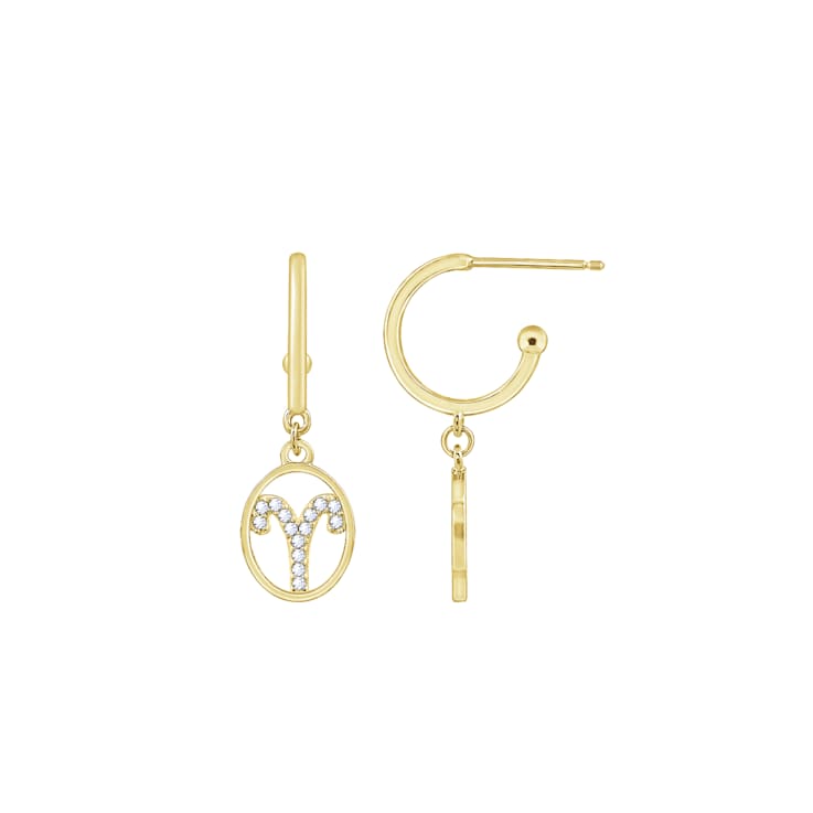 J'ADMIRE Sterling Silver Zodiac Drop Earrings