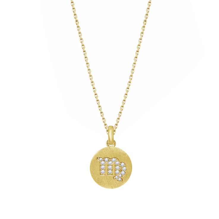 yu.to...⑅◡̈* J'ADMIRE 14K Yellow Gold Over Sterling Silver Vintage Virgo