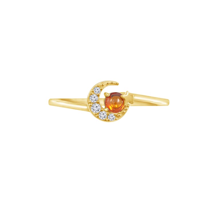 J'ADMIRE 14K Yellow Gold Over Sterling Silver Mars Ring