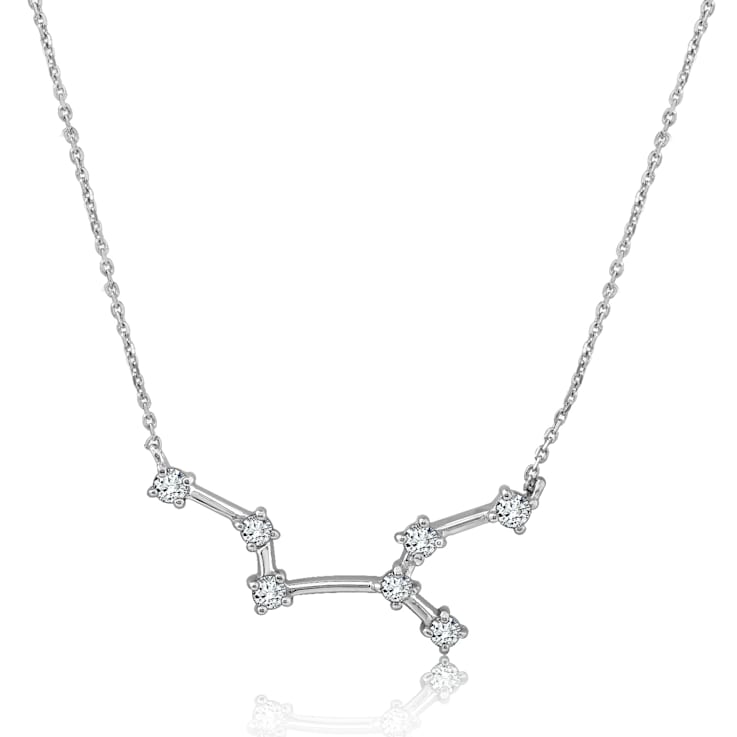 J'ADMIRE Virgo Zodiac Constellation Platinum 950 Over Sterling Silver
Pendant Necklace