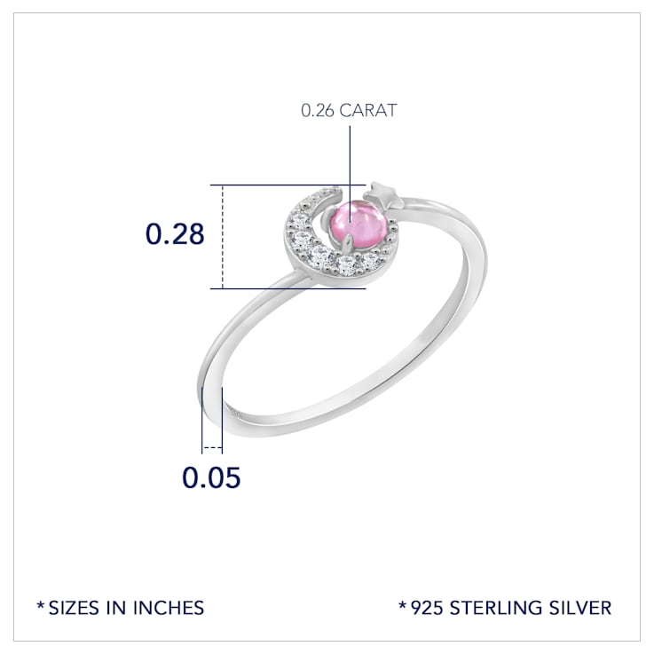 J'ADMIRE Platinum 950 Over Sterling Silver Venus Ring