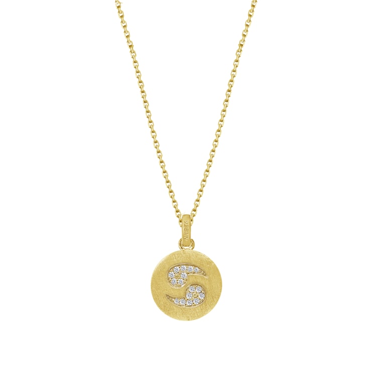 Cancer Ecoated Sterling Silver Zodiac Star Sign Necklace | SEOL + GOLD |  Wolf & Badger