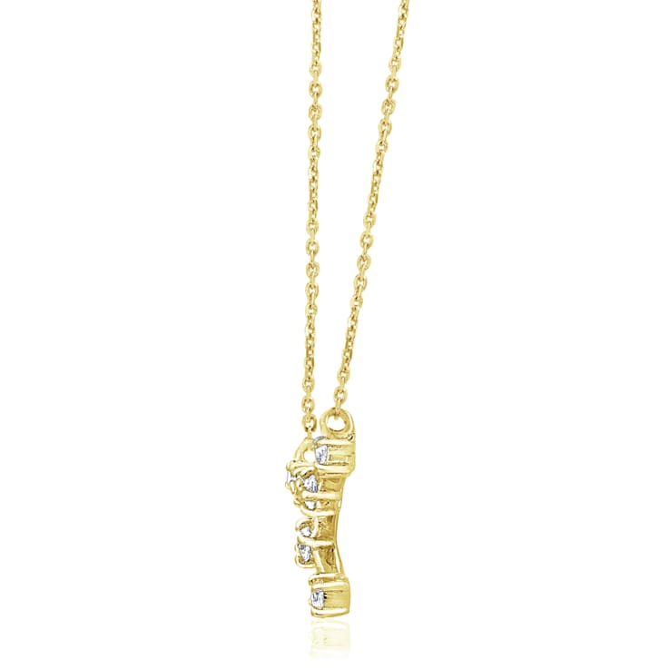 J'ADMIRE Taurus Zodiac Constellation 14K Yellow Gold Over Sterling
Silver Pendant Necklace