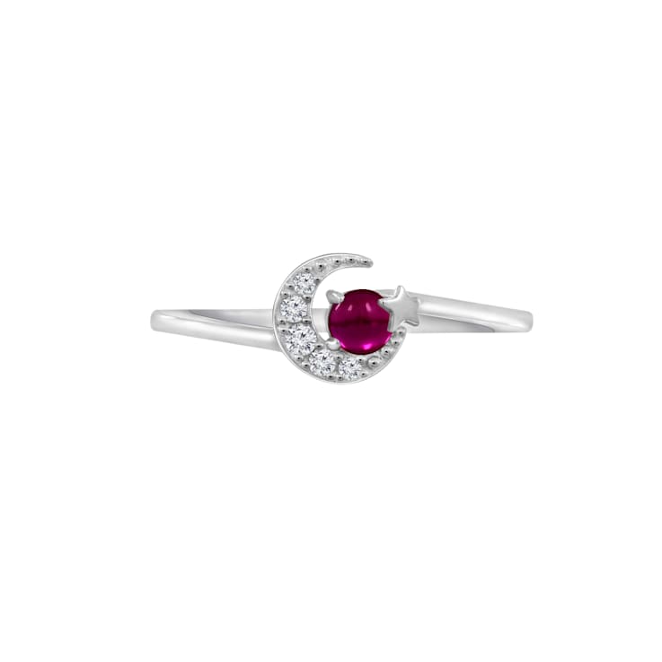 J'ADMIRE Platinum 950 Over Sterling Silver Saturn Ring
