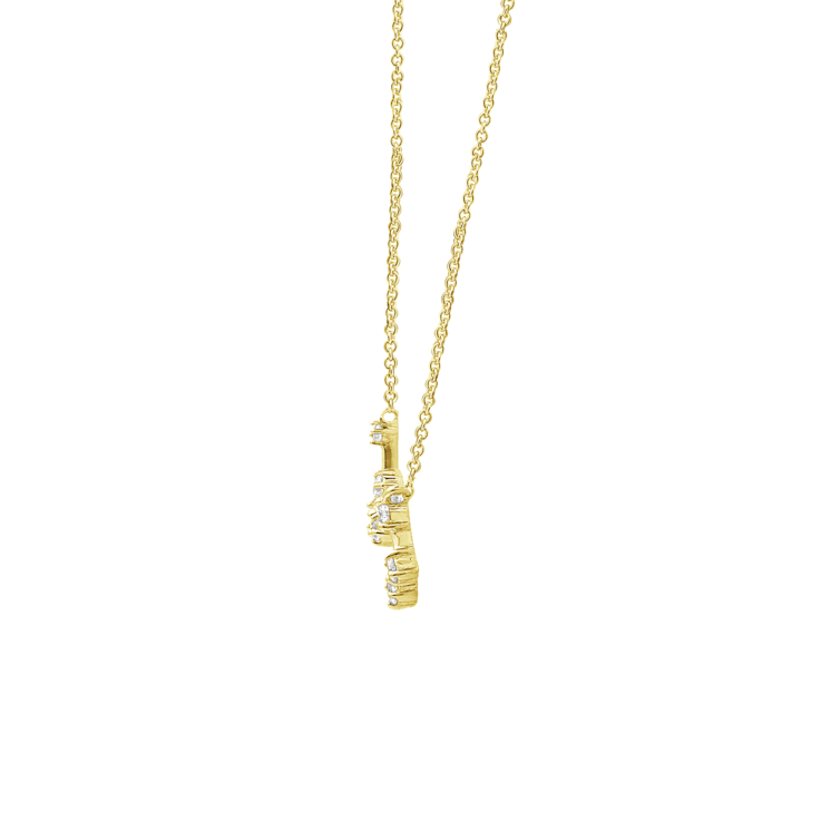 J'ADMIRE Pisces Zodiac Constellation 14K Yellow Gold Over Sterling
Silver Pendant Necklace