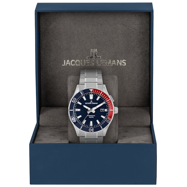 JACQUES LEMANS Hybromatic Men's Watch with Solid Stainless Steel Strap 1-2131