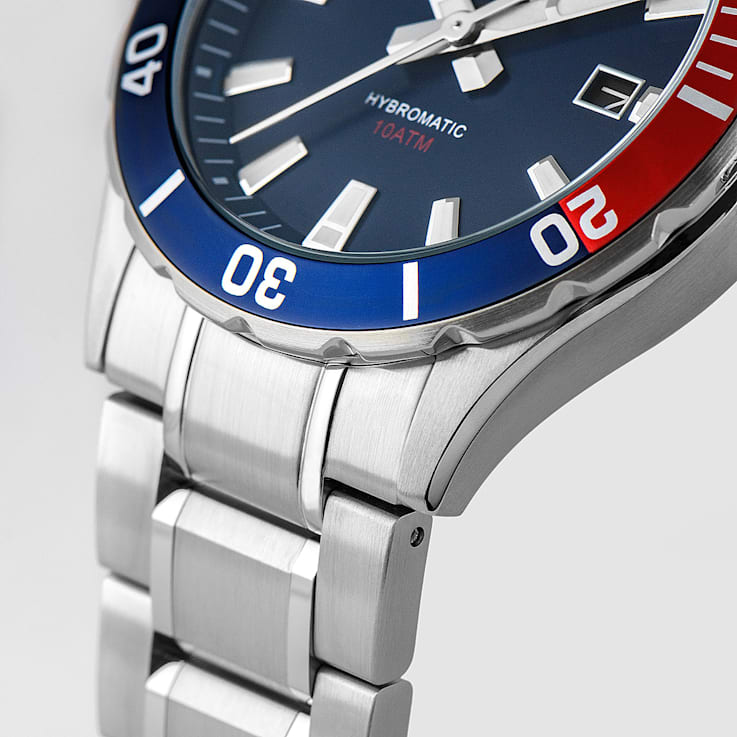 JACQUES LEMANS Hybromatic Men's Watch with Solid Stainless Steel Strap 1-2131